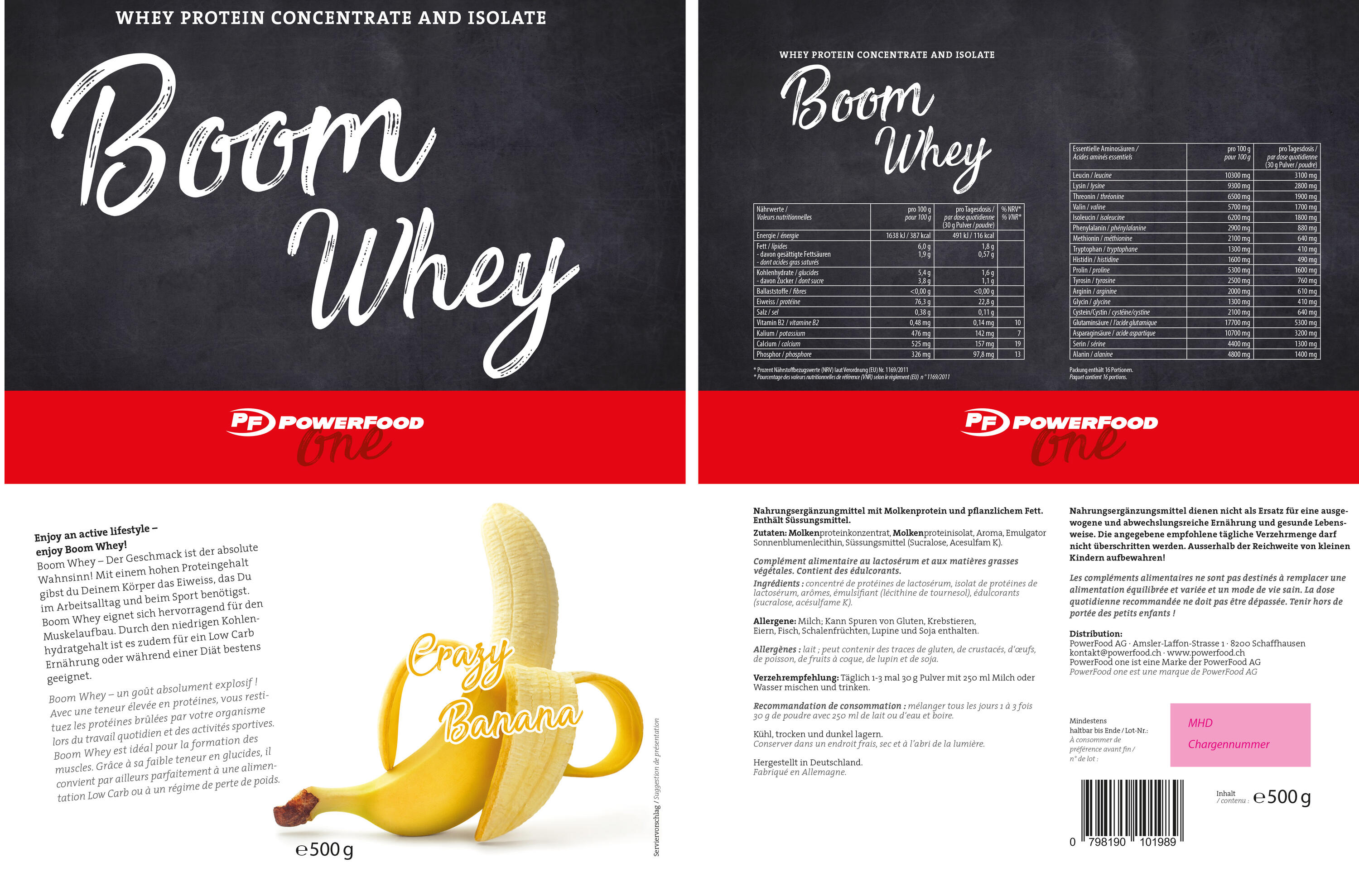 Boom Whey 500g Powerfood One 3/3