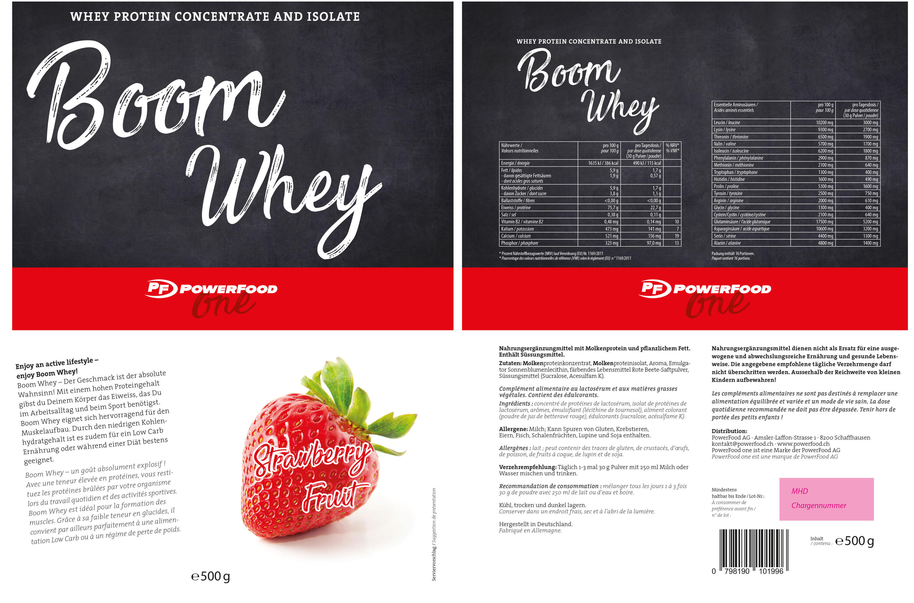 Boom Whey 1000g Powerfood One 3/3