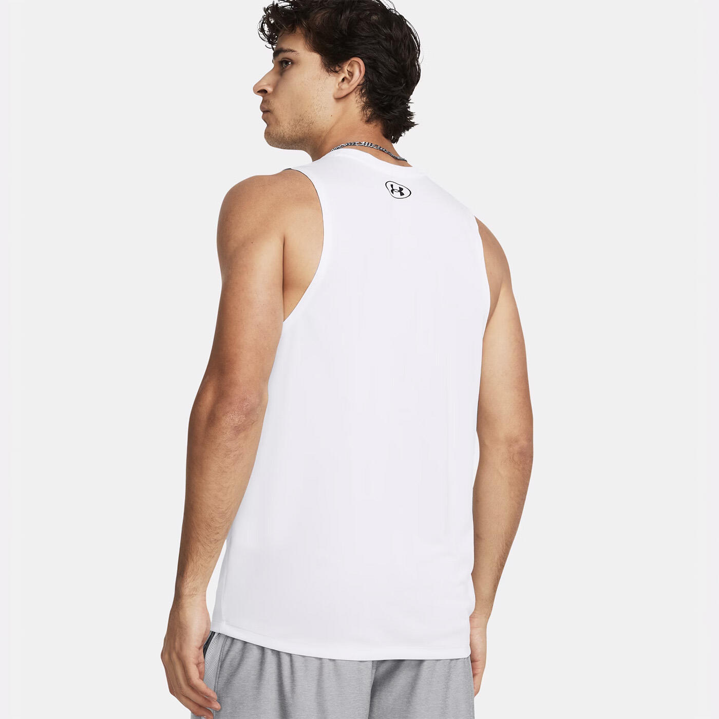 Wit Under Armour Tech™ Heren Tanktop 2/5