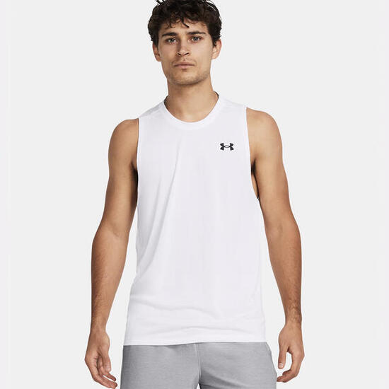 Débardeur blanc Under Armour Tech™ pour homme