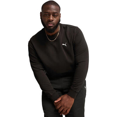 Blouse puma ess crew tr, zwart, mannen