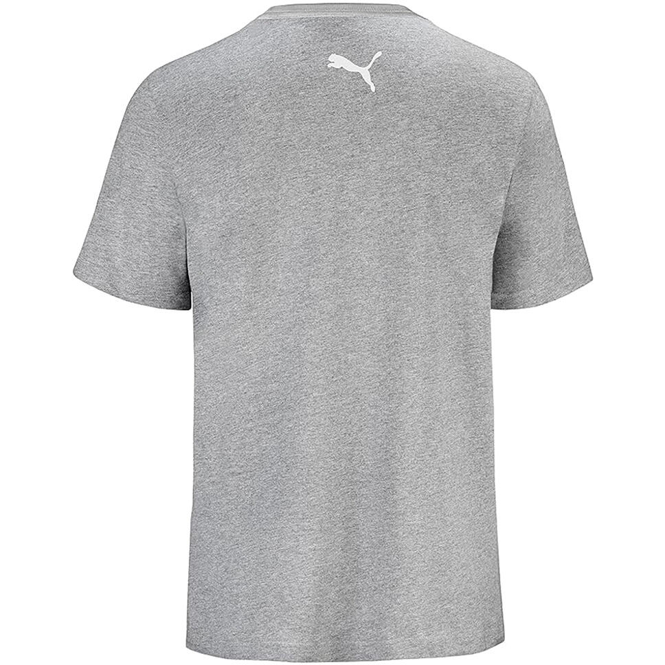 T-shirt Puma Men Base T-shirt Grey Heather 3-pack, Gris, Hommes 2/3
