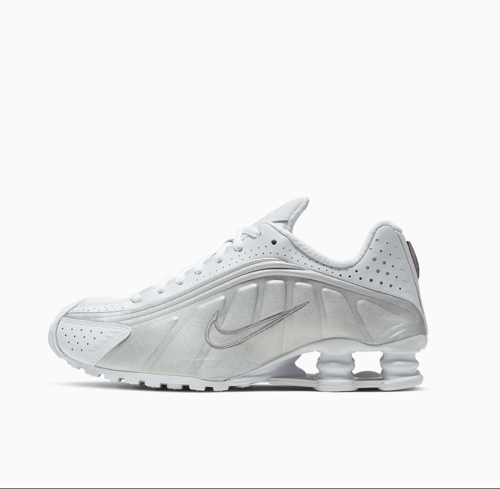 NIKE Nike Shox R4 - White Metallic Silver