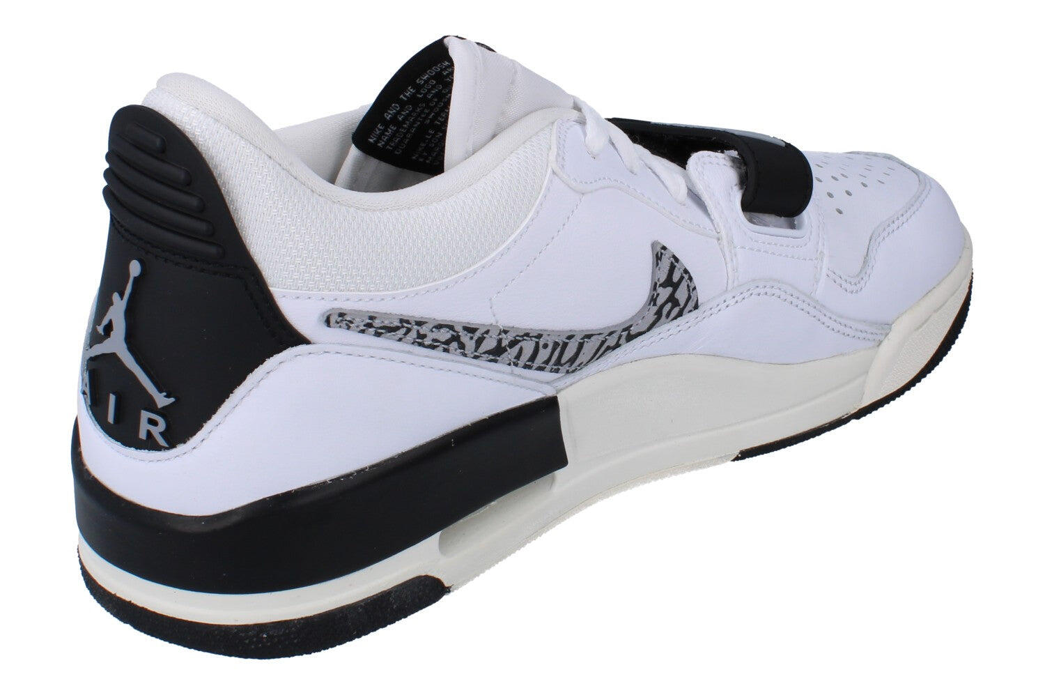 jordan legacy 312 elephant print white