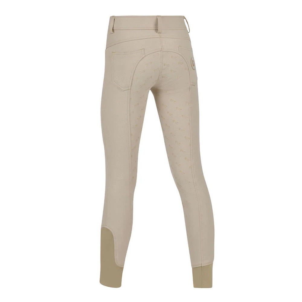 Pantaloni da equitazione full grip per bambini Dublin Cammy Comfort Twill 3/5