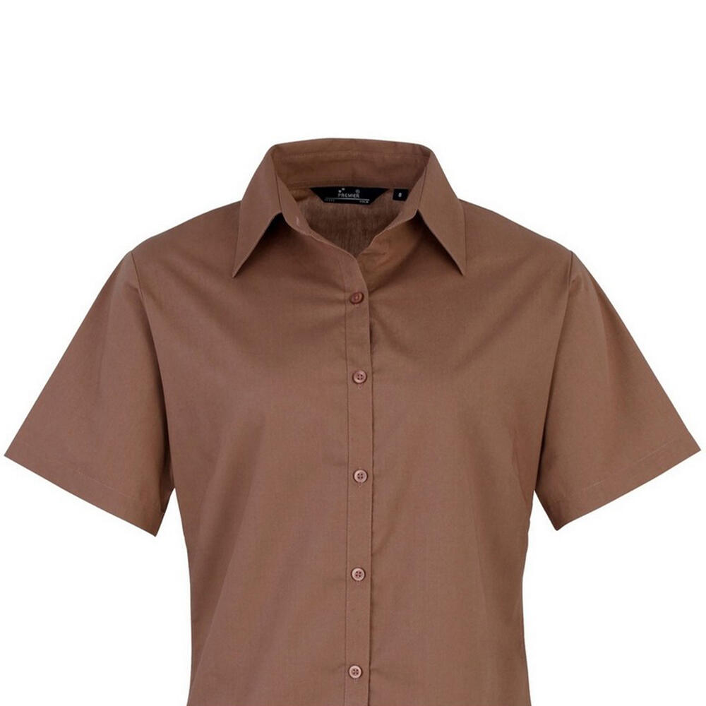Camicia Maniche Corte Donna Premier Marrone 2/3
