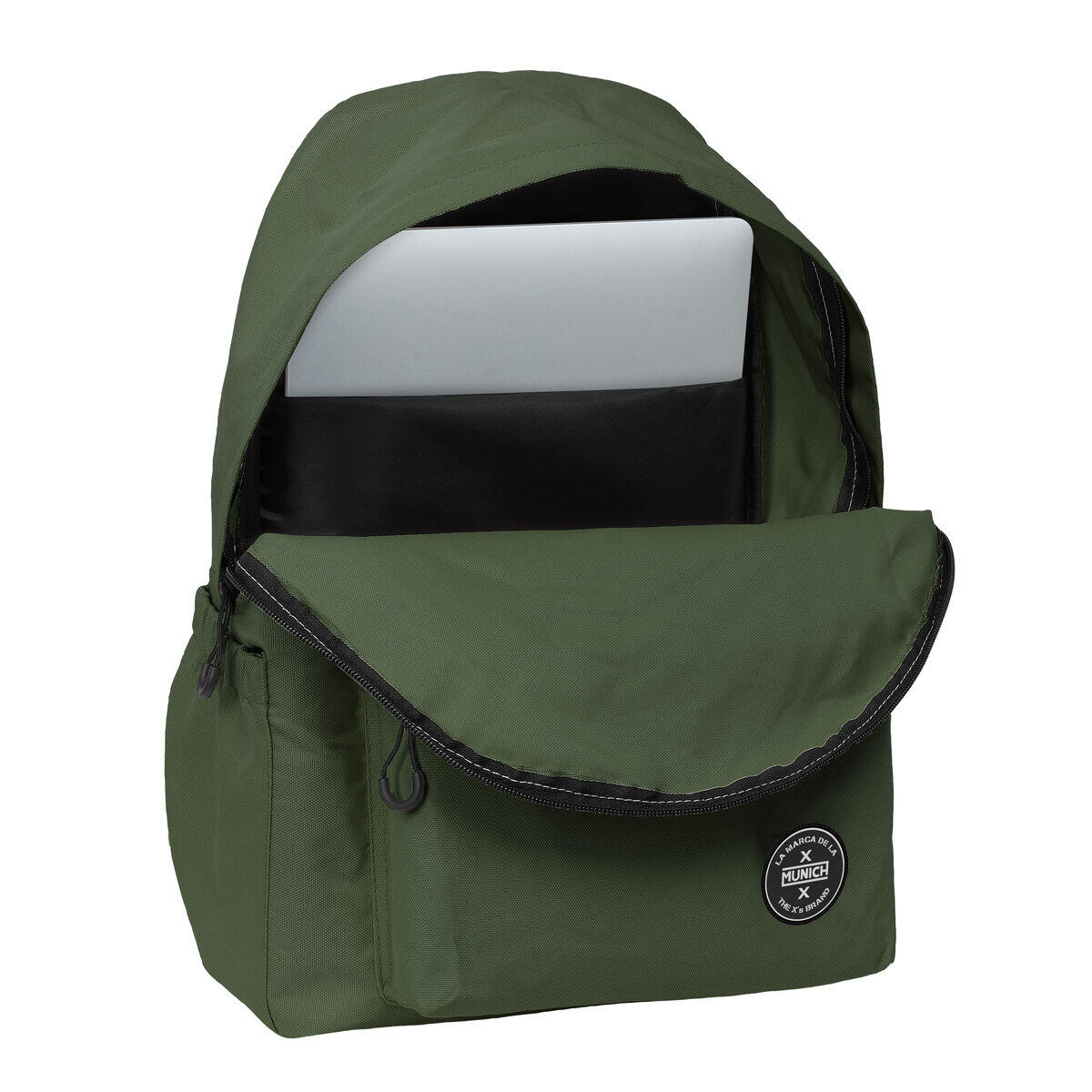 Zaino per Portatile Munich Khaki Cachi 2/3