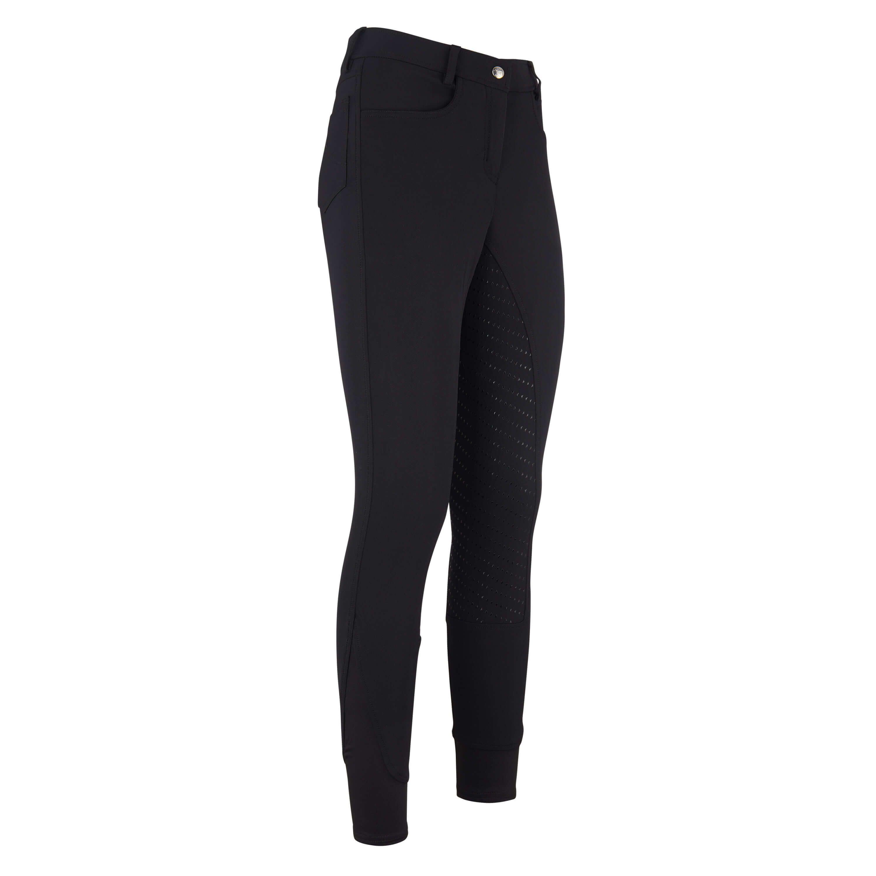Easy Rider - Pantalon Équitation Full Grip Fille Easy Rider Evita - Pantalon D'Équitation - Noir - 4 À 6 Ans - Decathlon
