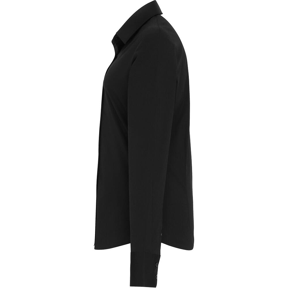 Bluse für Langärmlig Damen Schwarz 3/4