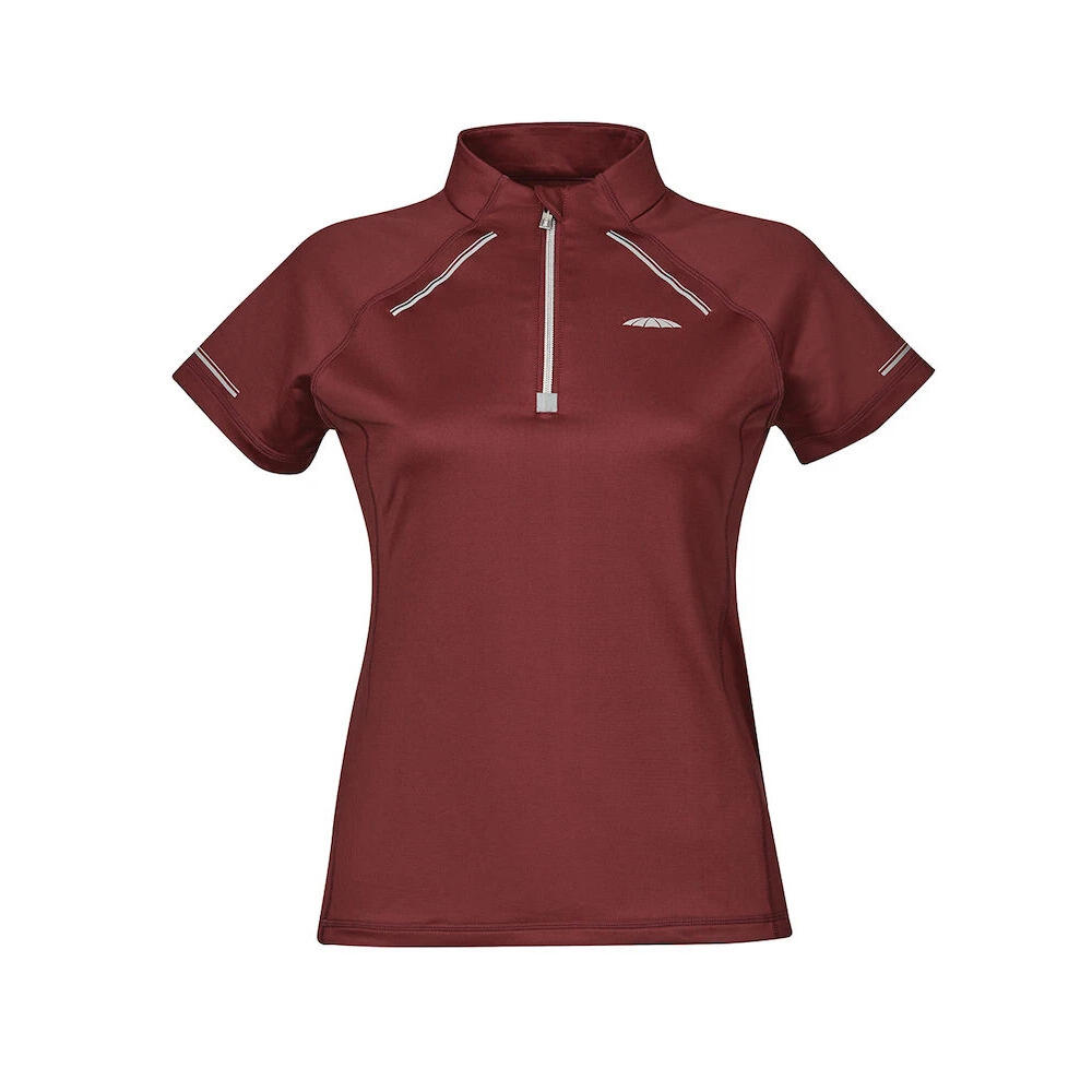 Weatherbeeta - Polo D'Équitation Femme Weatherbeeta Victoria Premium - Polo Manches Courtes - Marron|rose - 36 Xs - Decathlon