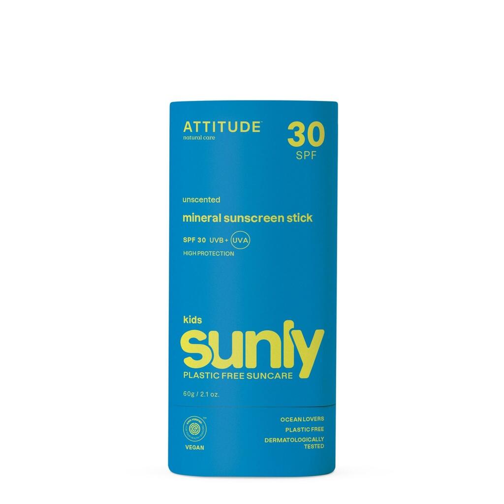 ATTITUDE Sunly - Cuidado Niños y Bebés - Stick Solar Niños - FPS 30 - Sin olor