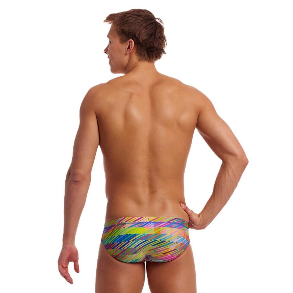 Kąpielówki męskie slipy na basen treningowe Funky Trunks Static Stack