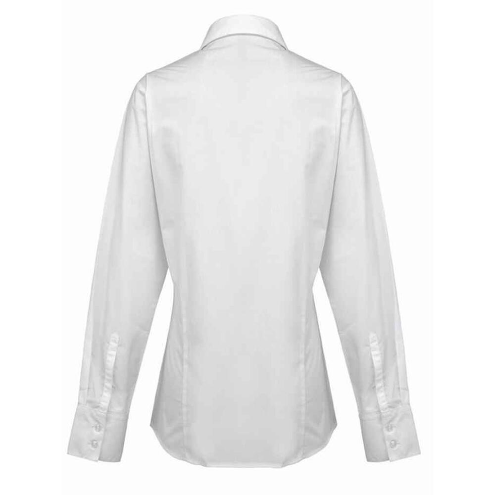 Camicia Manica Lunga In Popeline Donna Premier Bianco 3/4