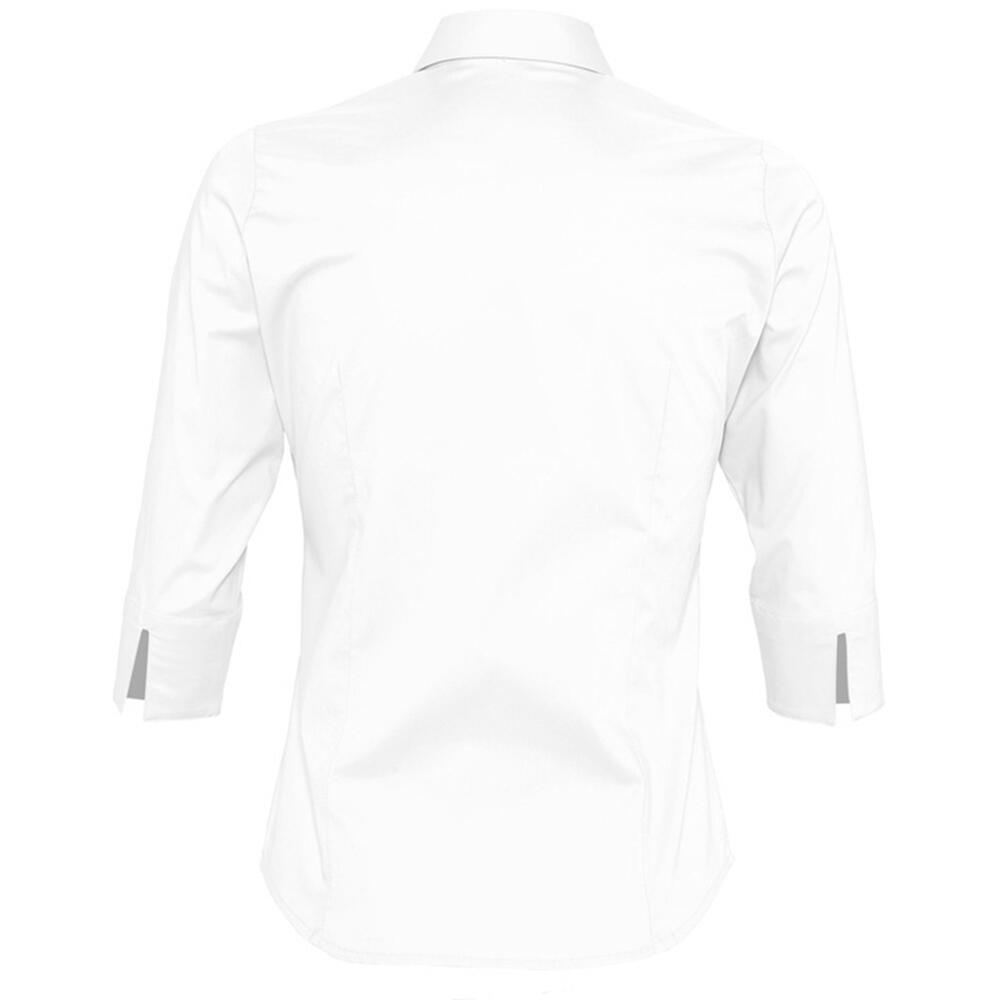 Camicia Da Ufficio Con Maniche A Tre Quarti Donna SOLS Bianco 2/4