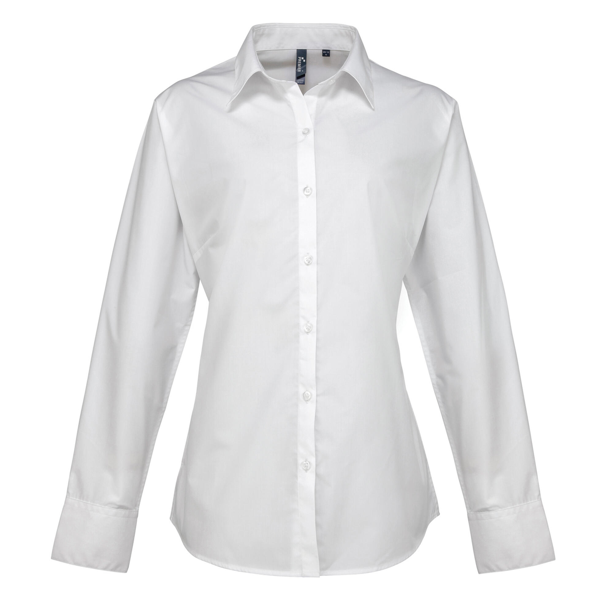 Camicia Manica Lunga In Popeline Donna Premier Bianco 2/4