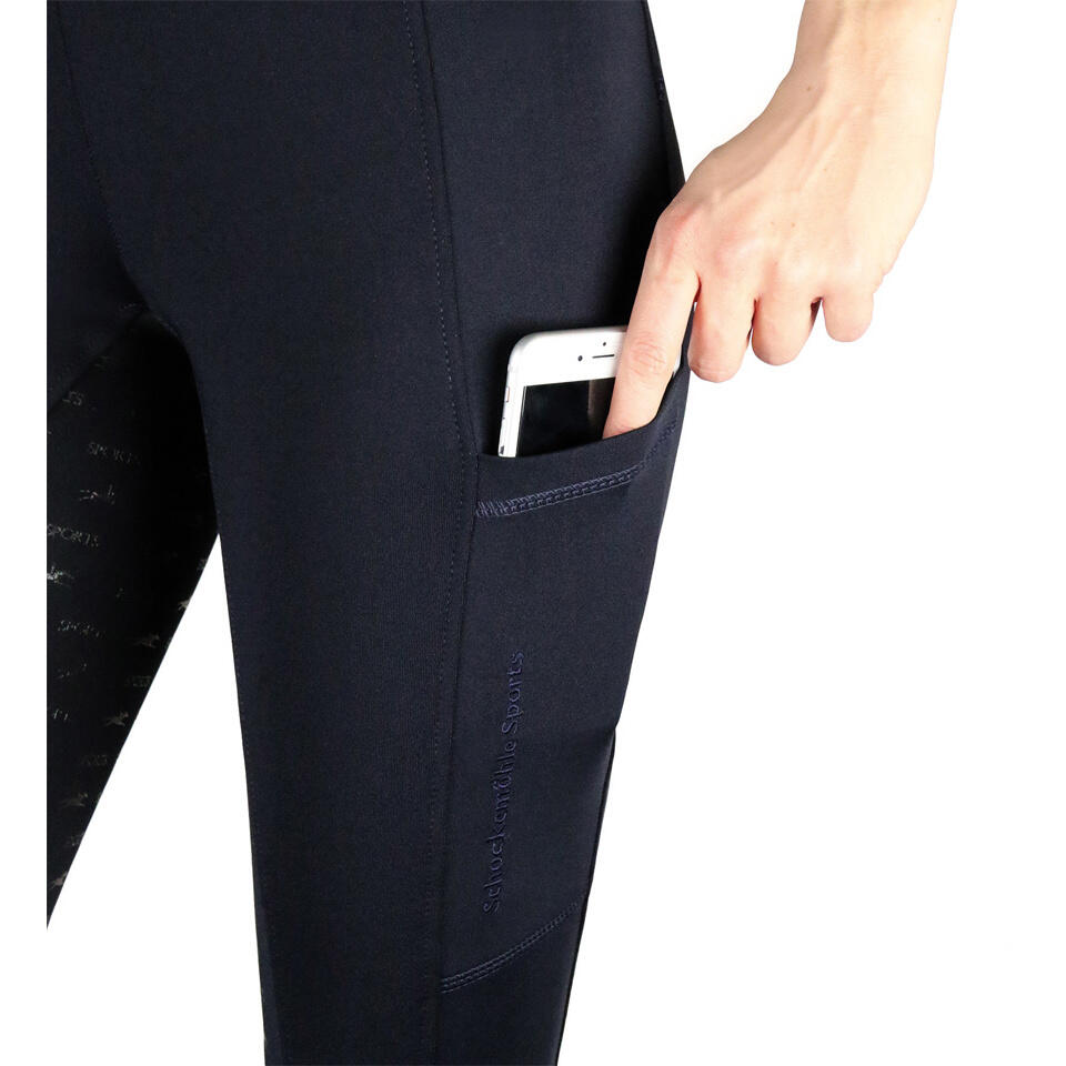 Leggings equitazione full grip donna Schockemöehle Pocket Riding Tights 4/4