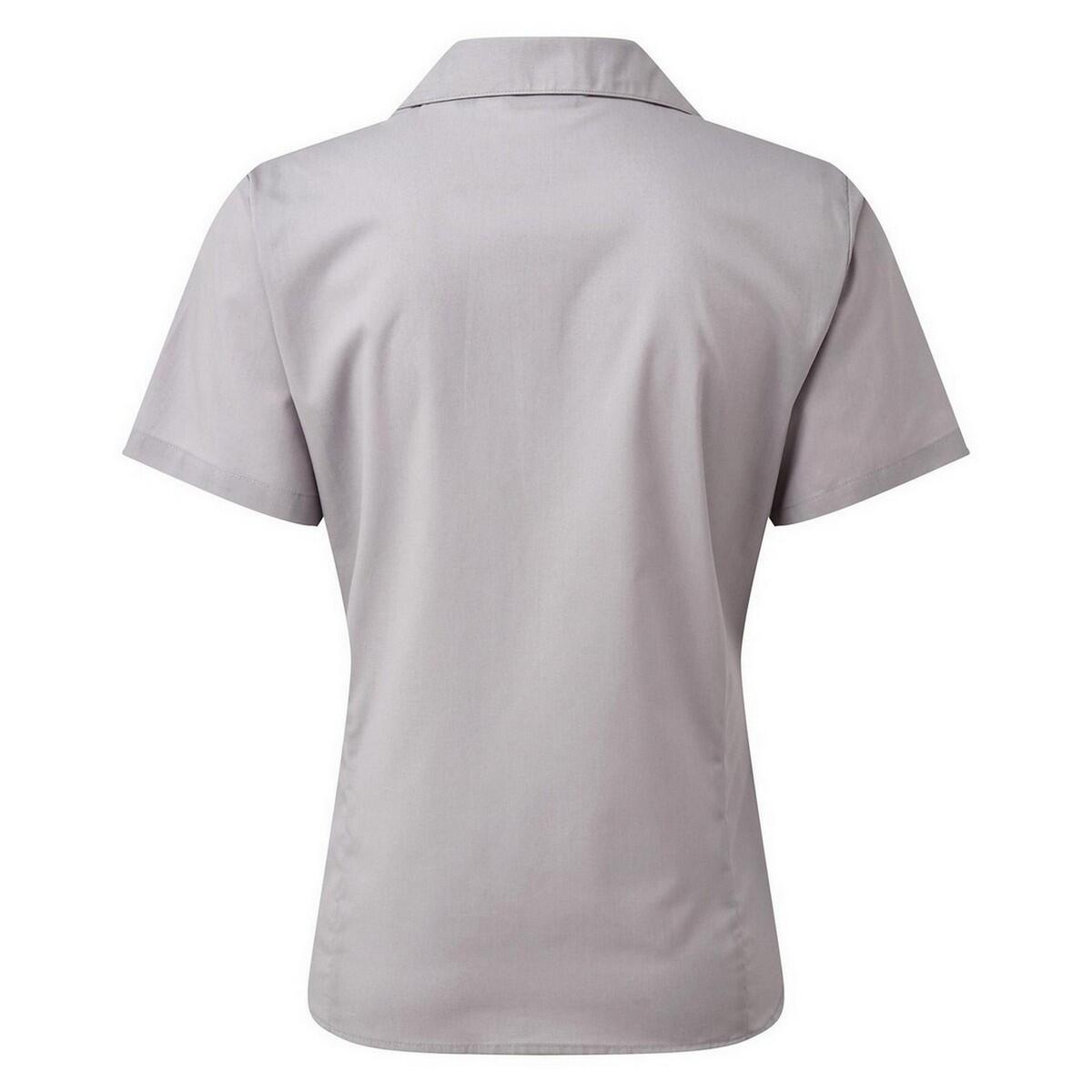 Camicia Maniche Corte Donna Premier Argento 2/4