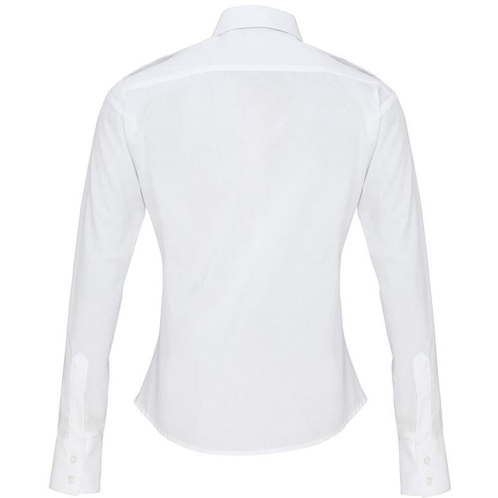 Camicia Stile Pilota Manica Lunga Donna Premier Bianco 3/7