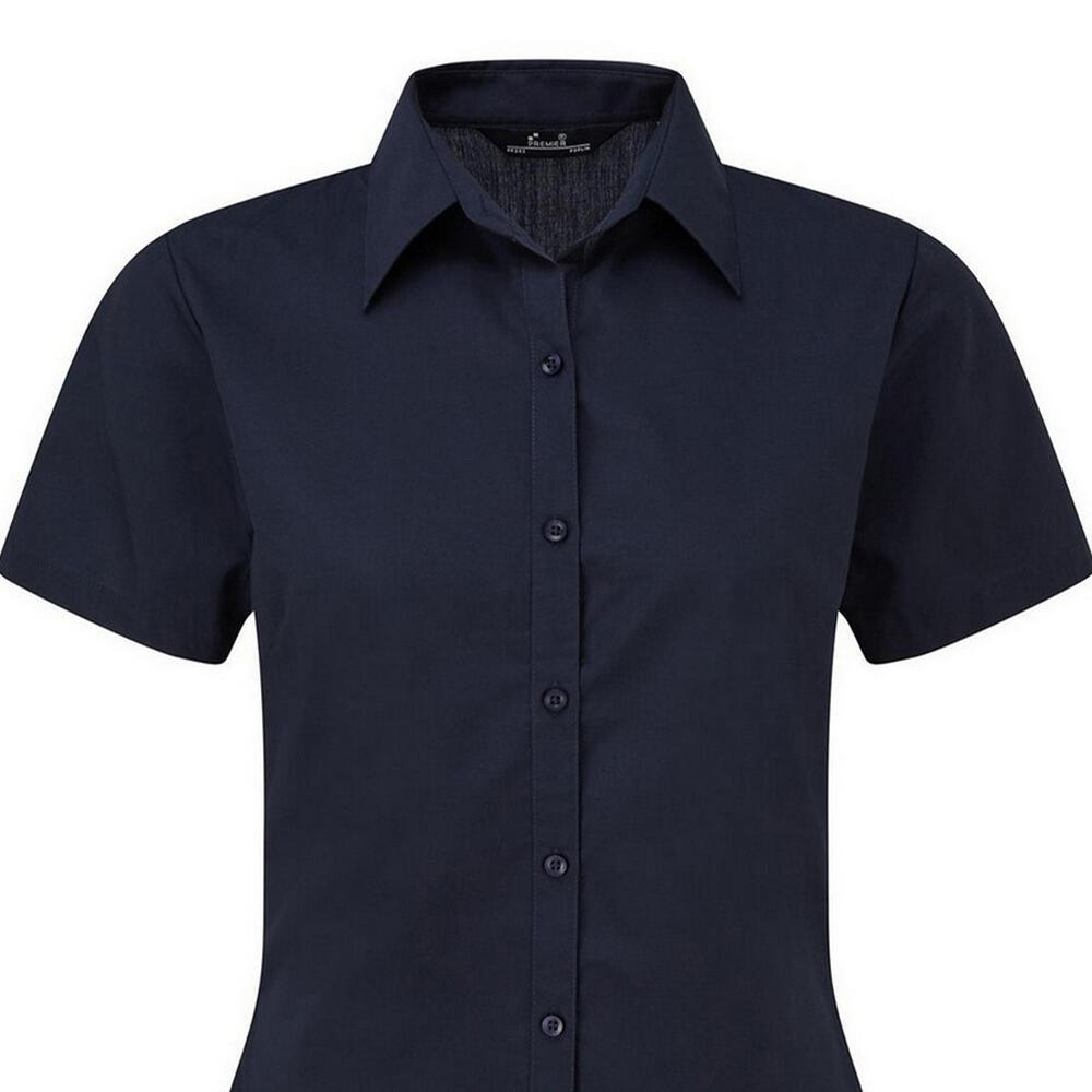 Camicia Maniche Corte Donna Premier Blu Navy 2/3