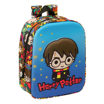 Mochila Escolar Harry Potter Azul