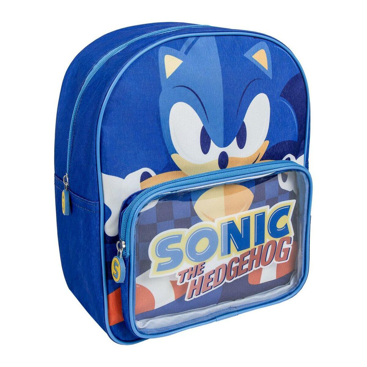 Mochila Escolar Sonic Azul 1/5
