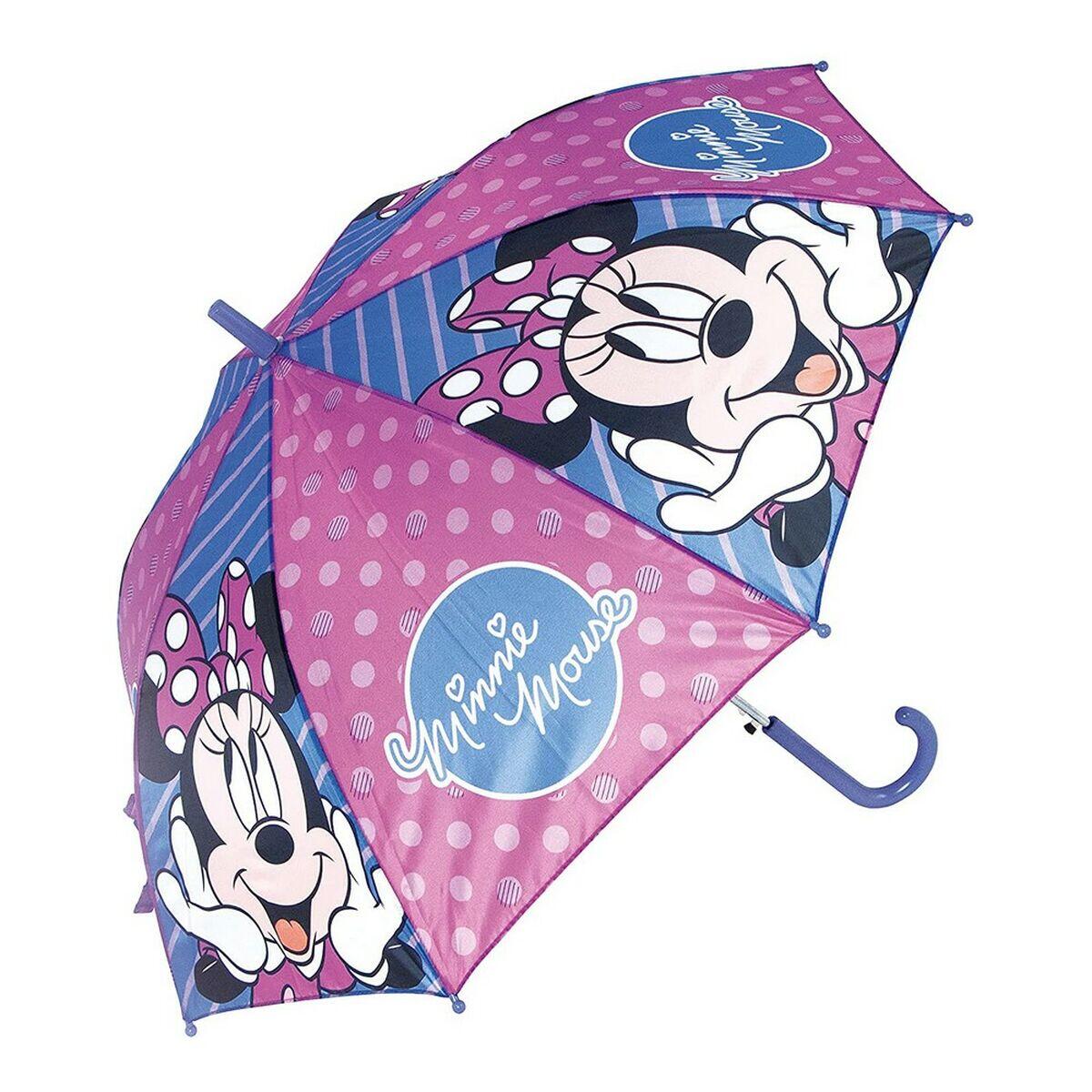 DISNEY Ombrello automatico Minnie Mouse Lucky Azzurro