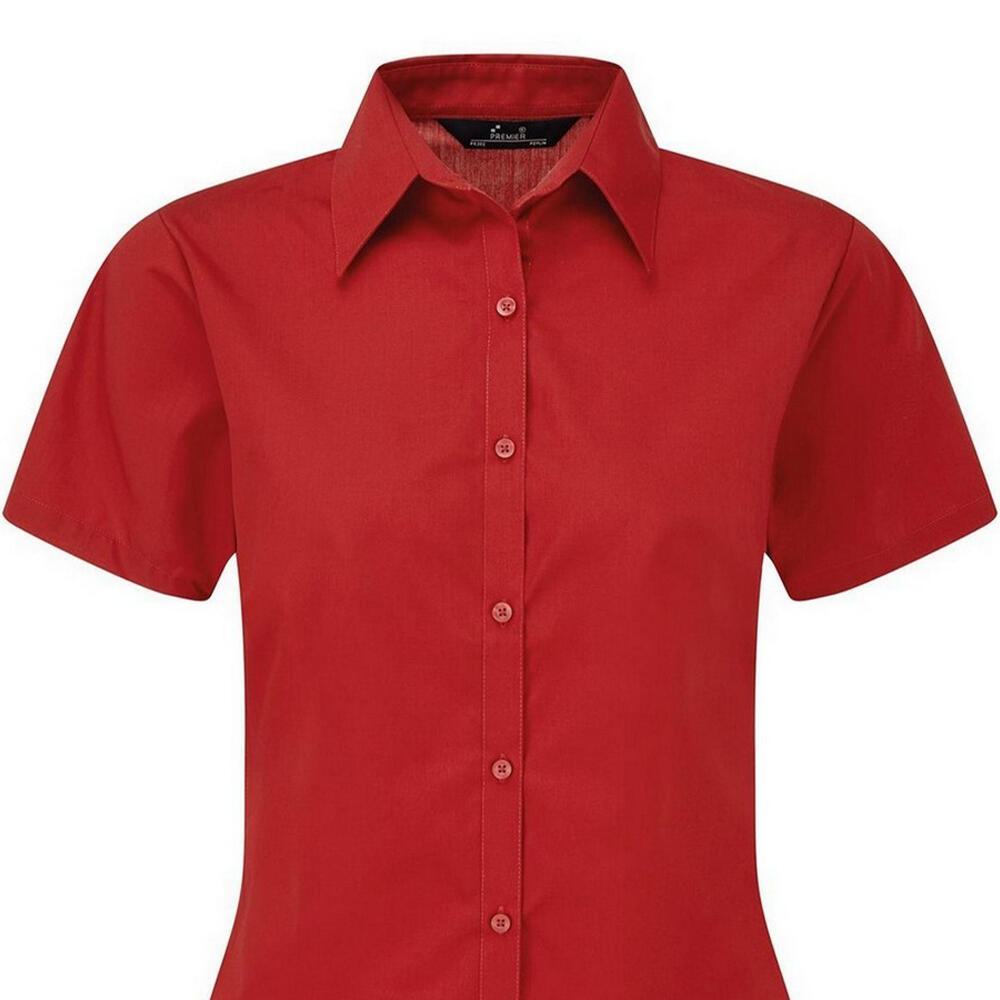 Camicia Maniche Corte Donna Premier Rosso 2/3