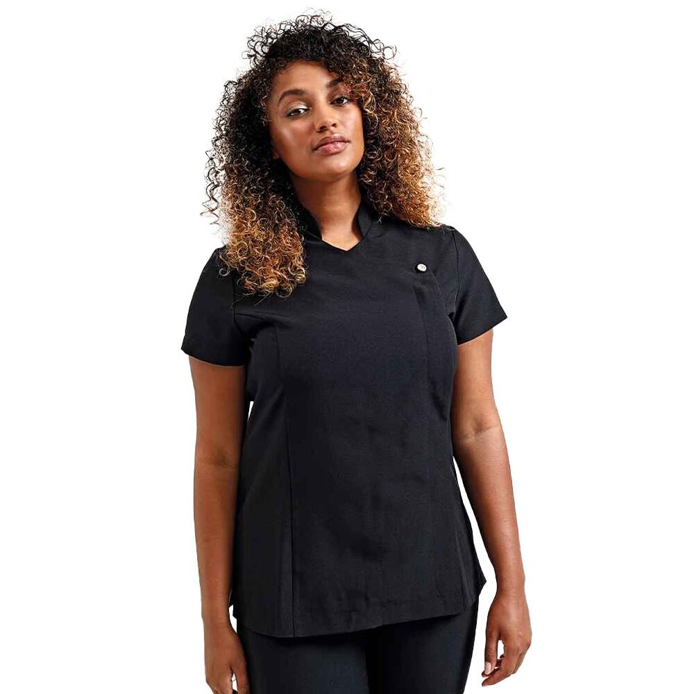 Tunika für kurzärmlig Damen Schwarz 3/4