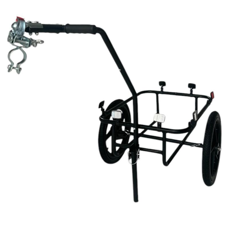 Remorque vélo 70L avec chariot porte-caisse + réflecteur Bleu