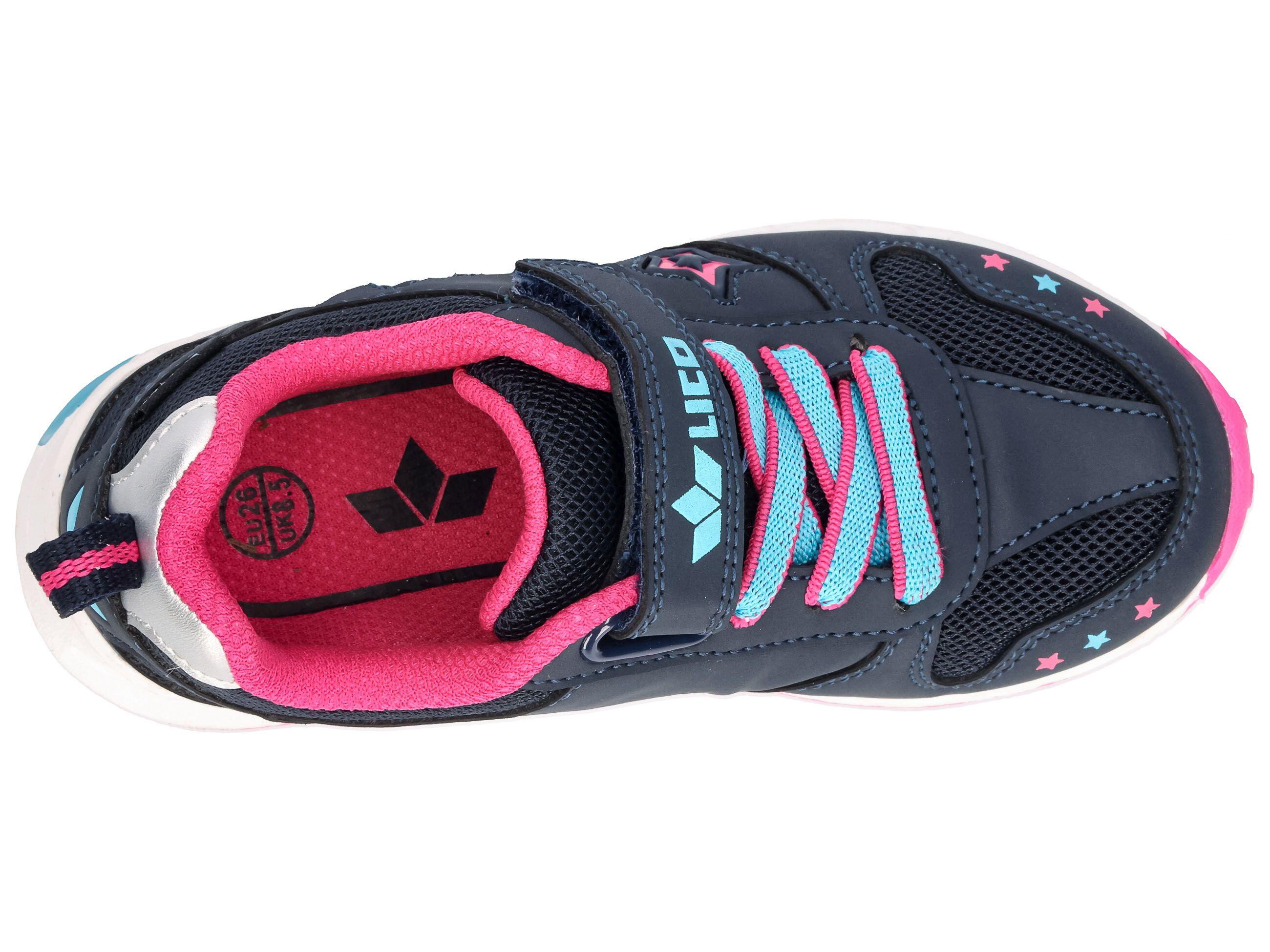 scarpe - tempo libero - bambino - luci, velcro - blu scuro 5/7