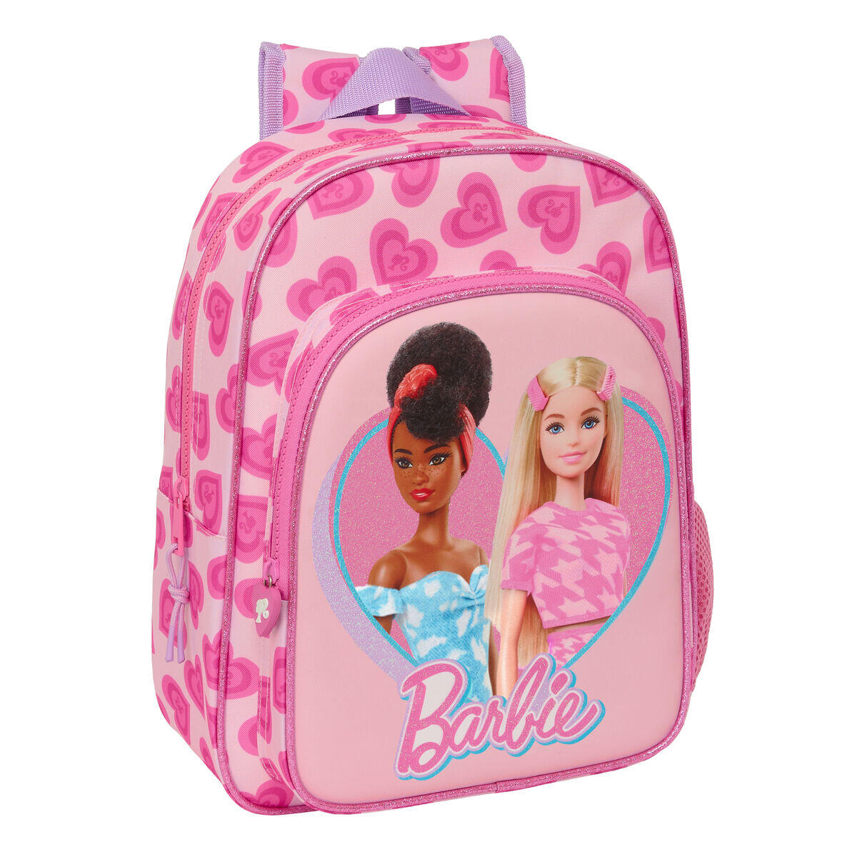 Mochila Escolar Barbie Love Rosa 2/3