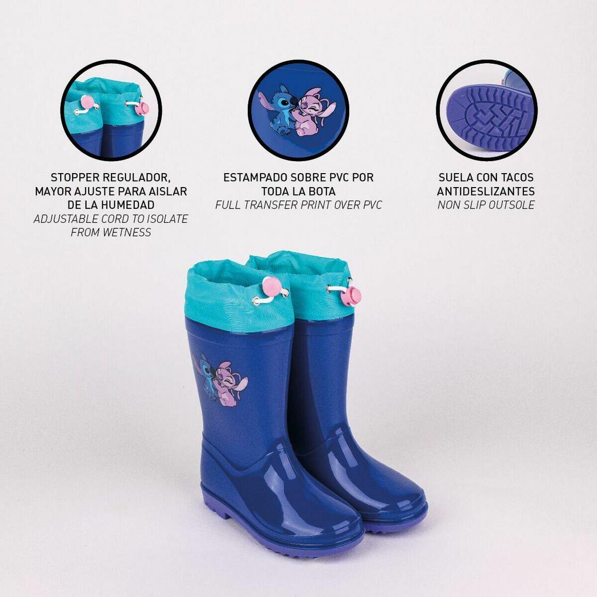 Botas de Agua Infantiles Stitch Azul 3/5