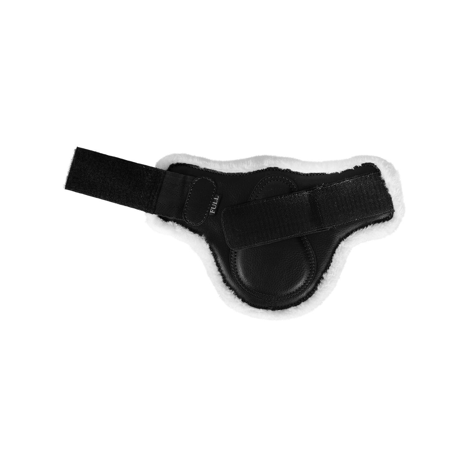 Synthetische schafspring-fesselstiefel mit klettverschluss 6/7