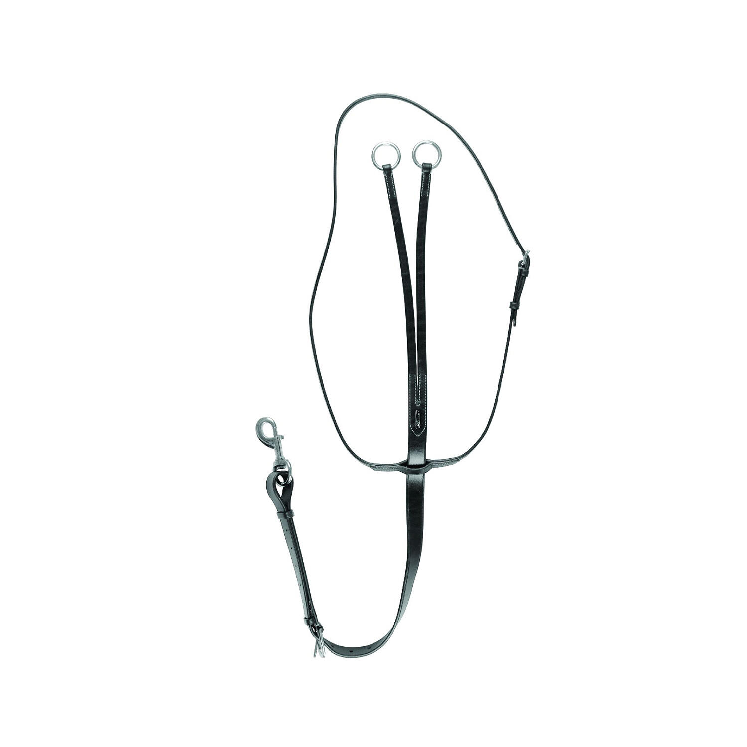 Martingale pour cheval en cuir Equestro 2/4