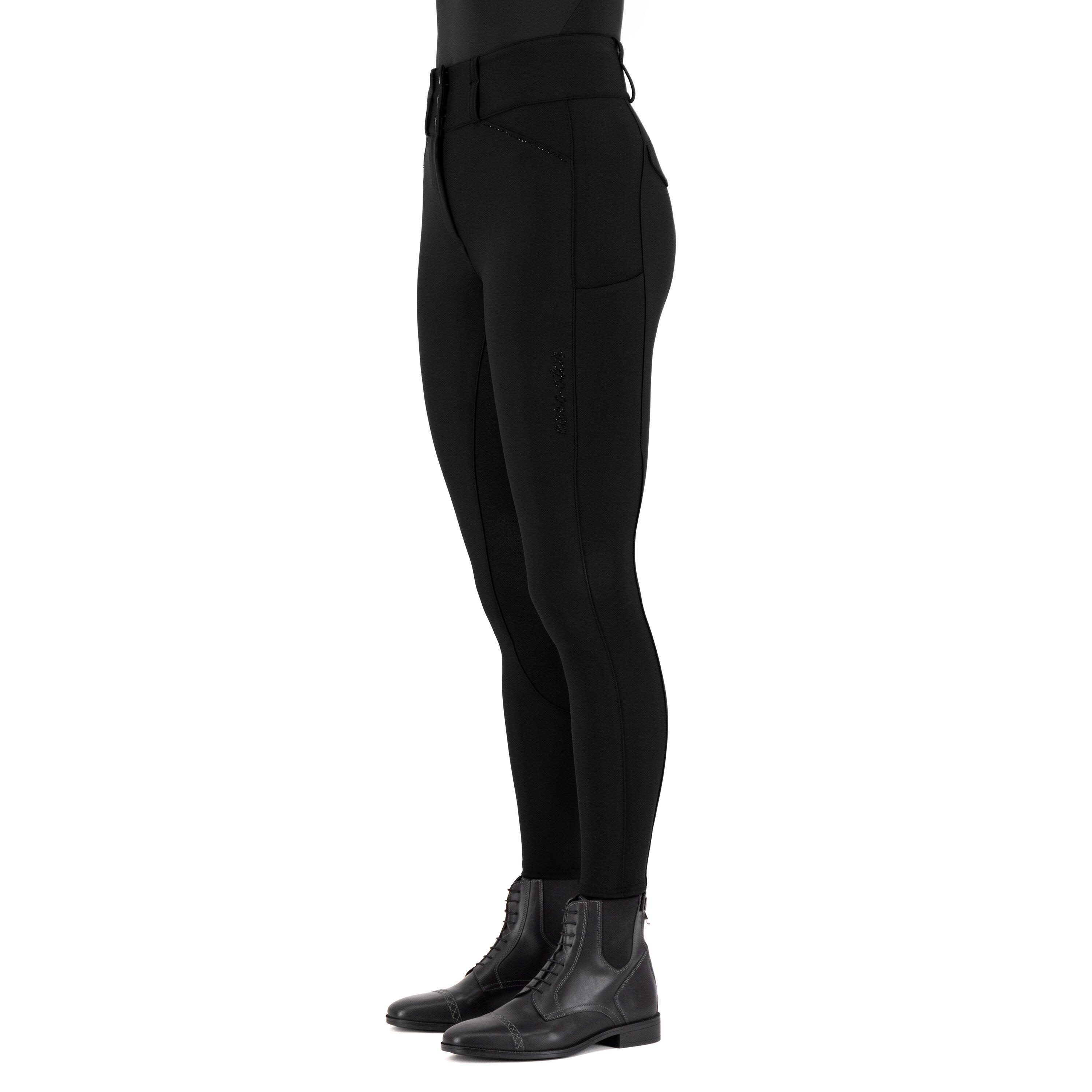 Pantaloni da equitazione full grip termici donna Euro-Star Aurelia 2/3