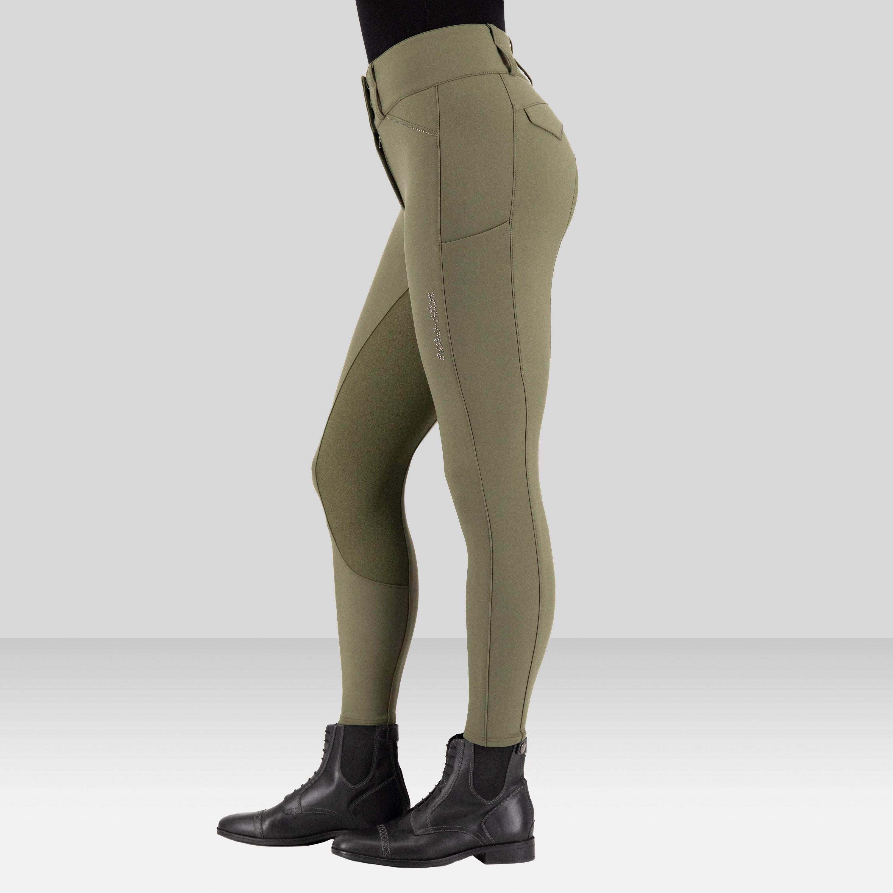 Pantaloni da equitazione full grip termici donna Euro-Star Aurelia 4/5