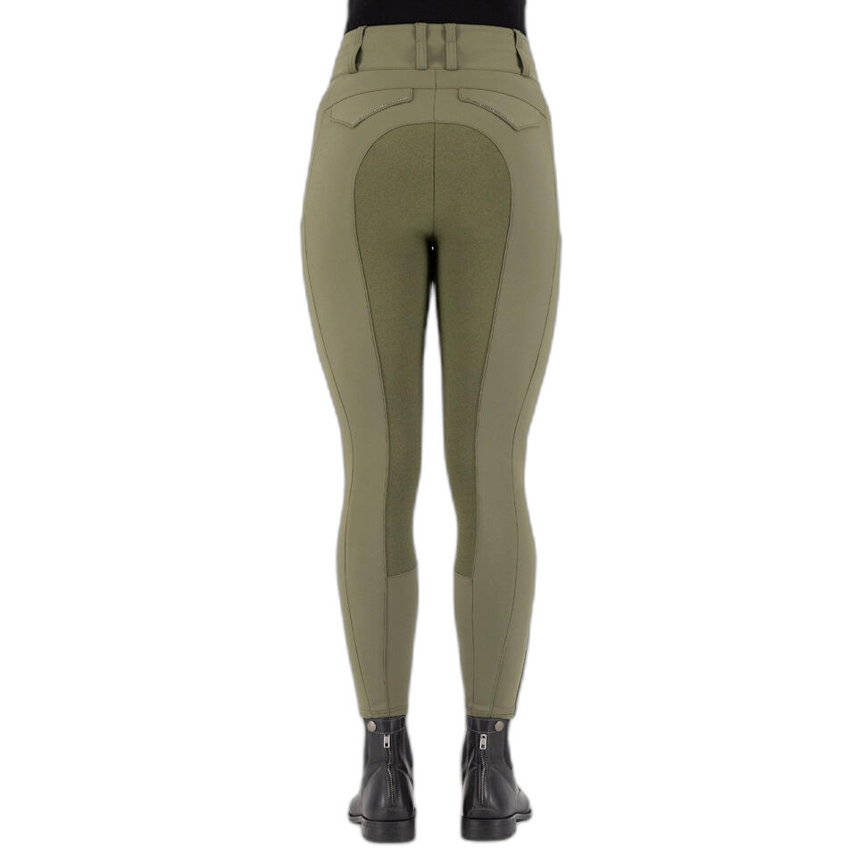 Spodnie jeździeckie termiczne z pełnym gripem damskie Euro-Star Aurelia