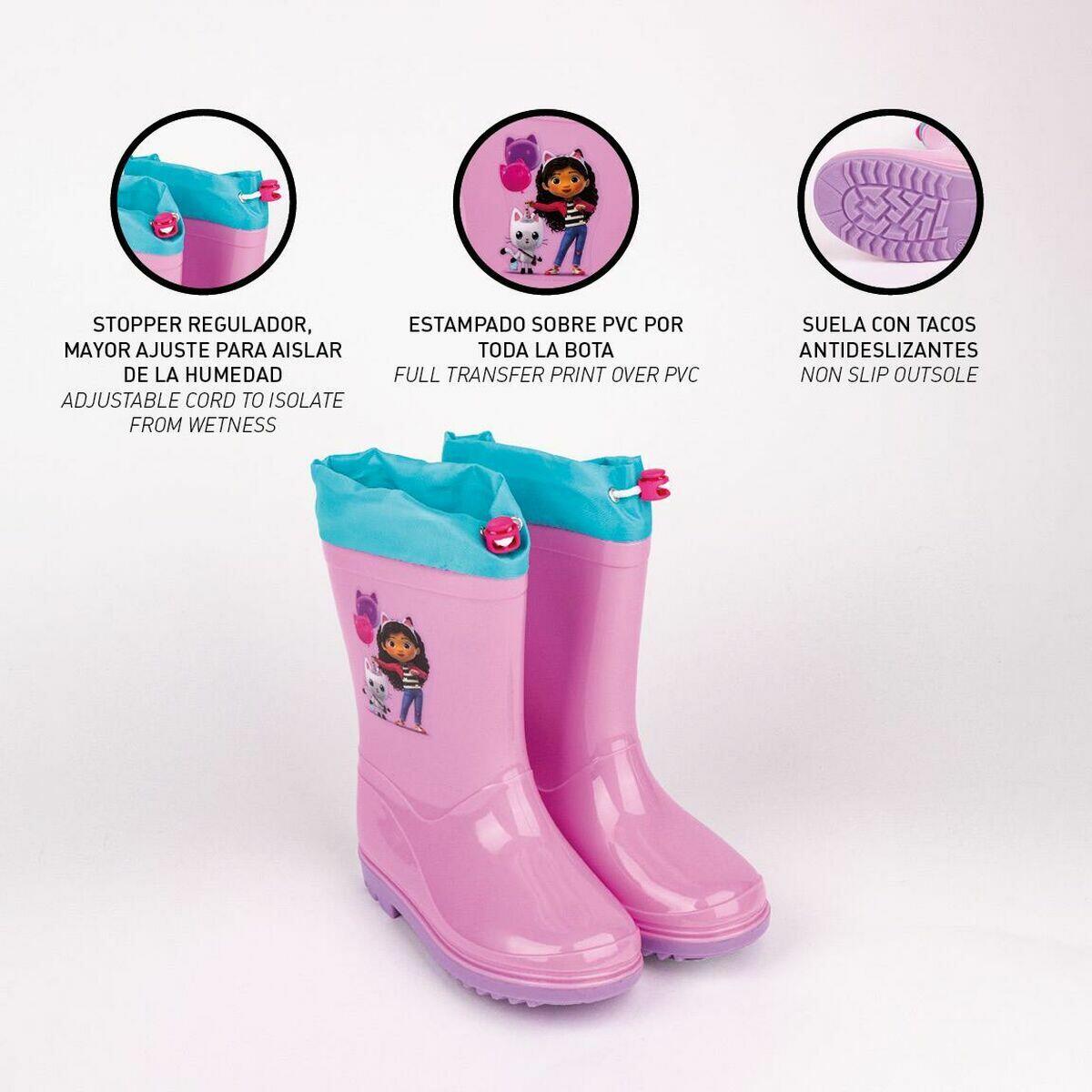 Botas de Agua Infantiles Gabby's Dollhouse Rosa 5/5