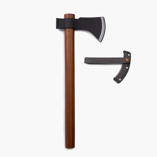 Camping Beil Handbeil Axt Outdoor Hickory Holz Stiel Kohlenstoff Stahl