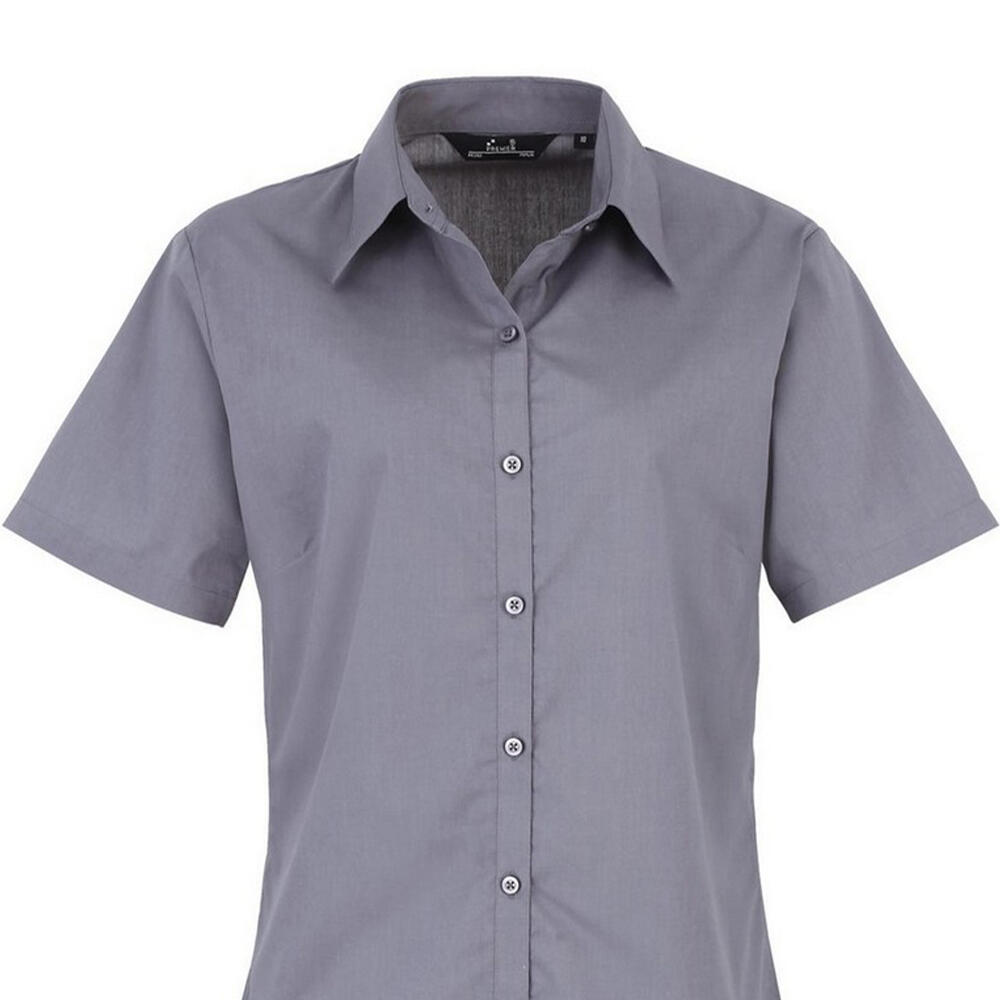 Camicia Maniche Corte Donna Premier Acciaio 2/3