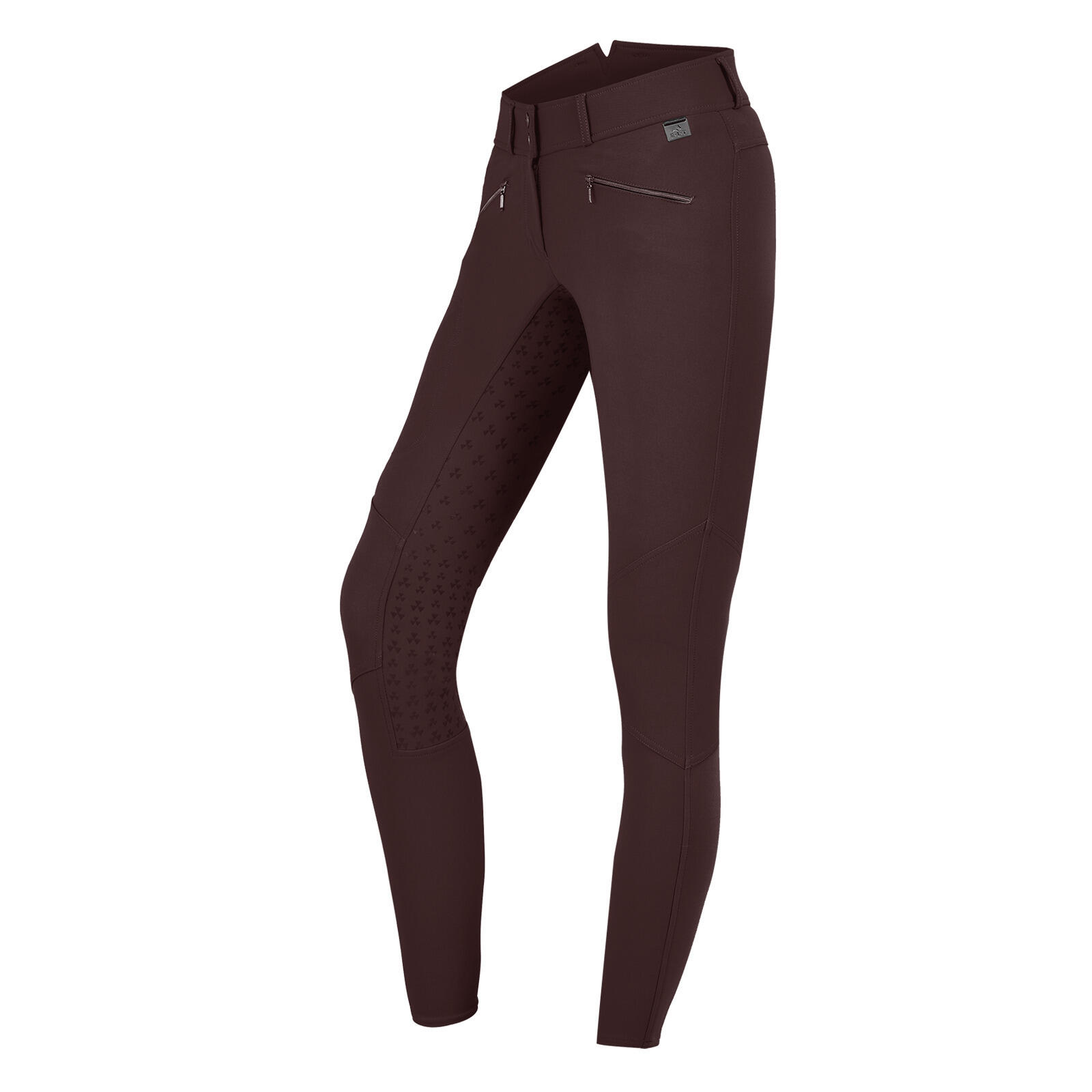 Elt - Pantalon Équitation De Concours Full Grip Taille Haute En Sillicone Femme Elt He - Pantalon D'Équitation - Marron - 40 - Decathlon