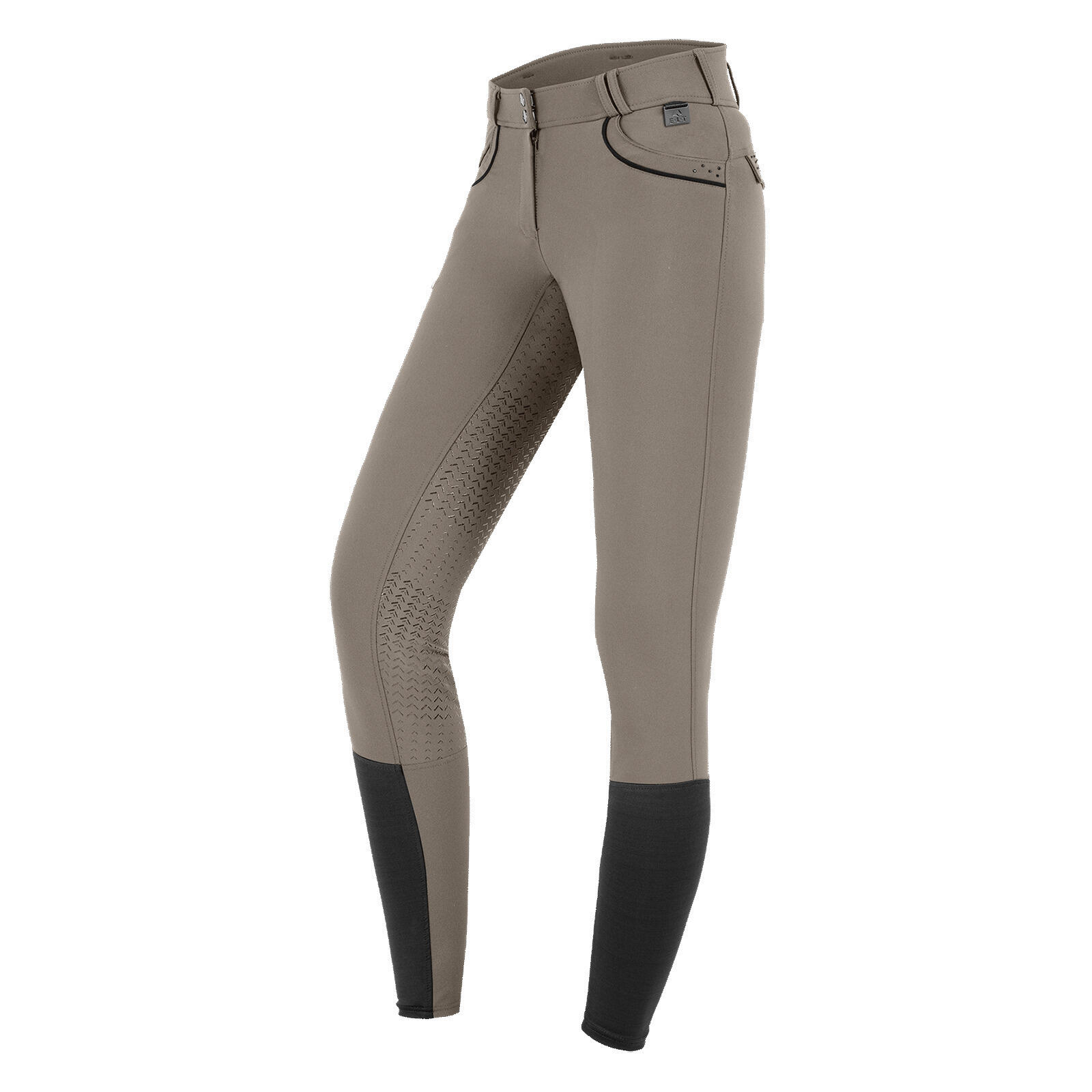 Pantaloni da equitazione high waist donna con grip totale ELT Kassandra 1/2
