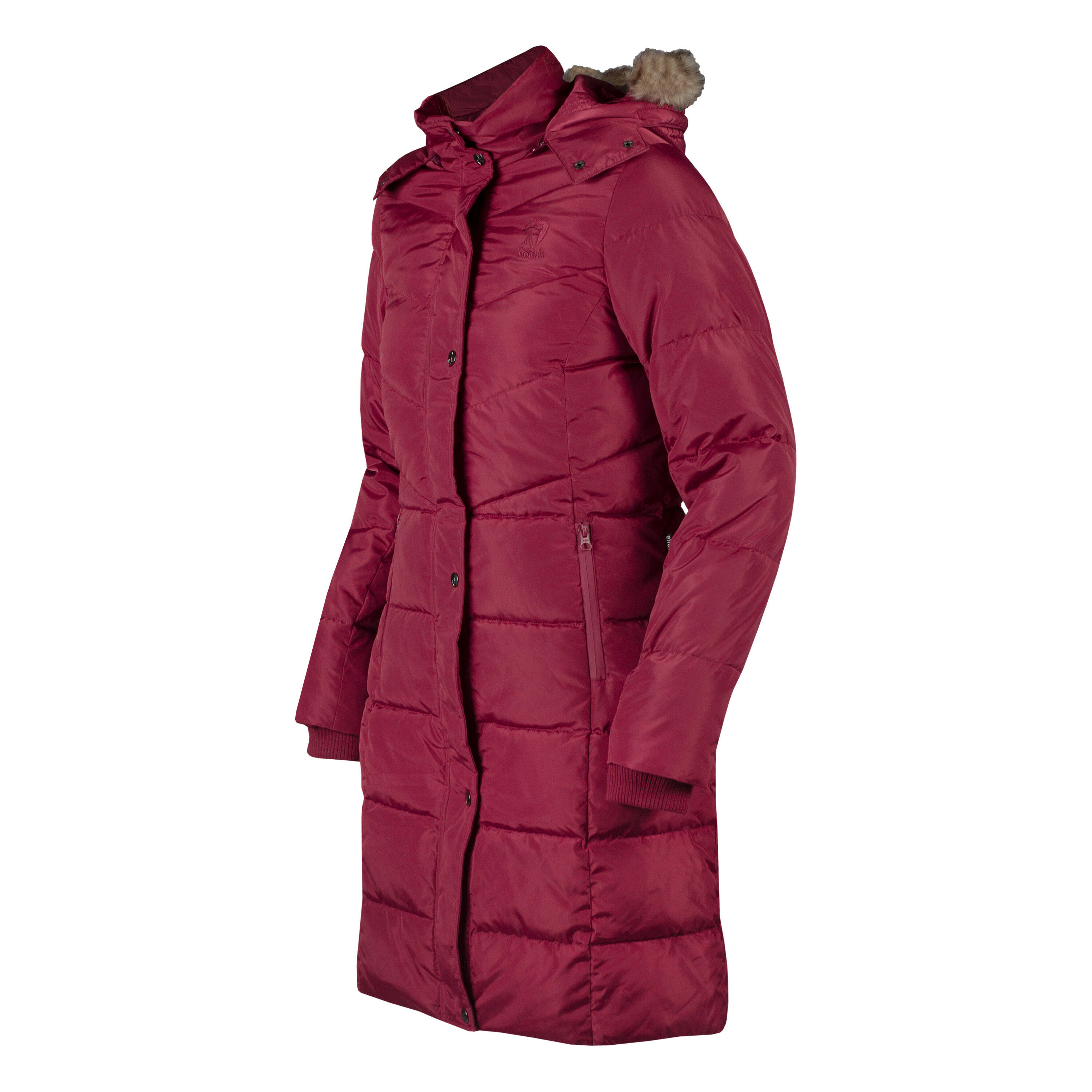Horka - Parka Femme Horka Glacier - Manteau - Marron|rouge - 34 2xs - Decathlon