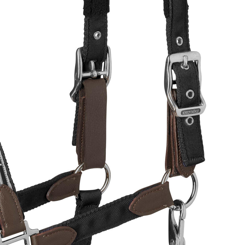 Schockemöhle Memphis Safety nylon-leather halter for horse 2/2