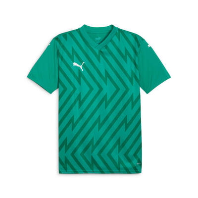 Puma teamglory heren jersey, 100% gerecycled polyester, fresh mint/puma zwart, m