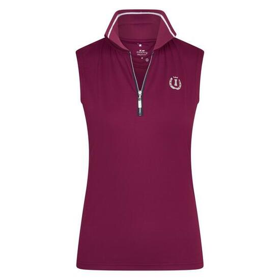 Ärmelloses Reit-Poloshirt, Mädchen Imperial Riding Tessy