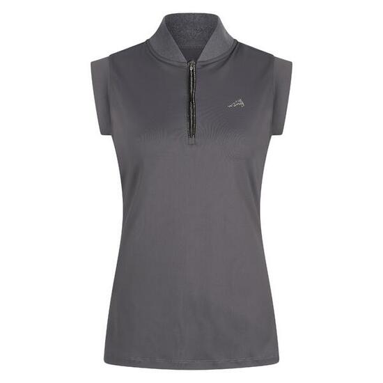 Ärmelloses Reittrikot mit halbem Reißverschluss, Damen Euro-Star Ramona