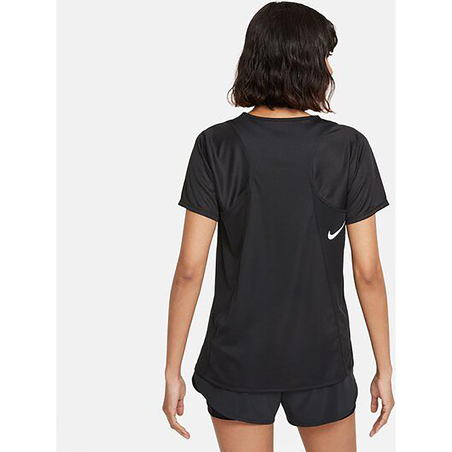 Womens/Ladies DriFIT ShortSleeved Racing Top (Black) 3/4