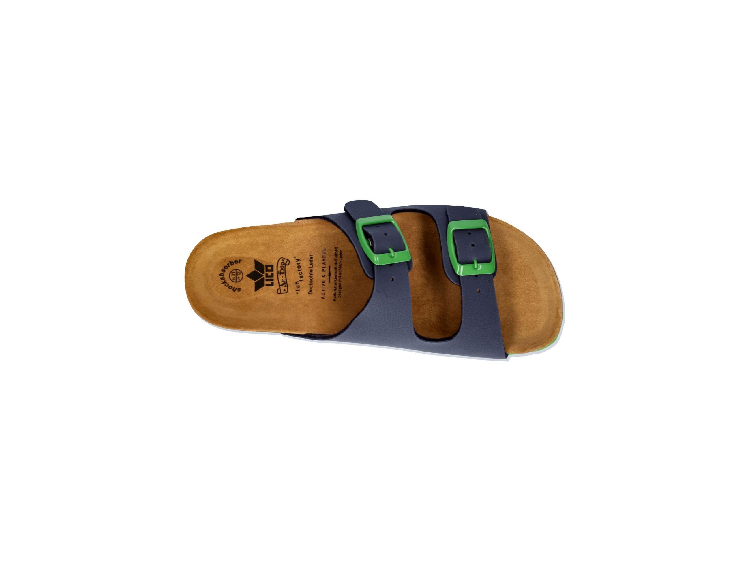 Pantolette Jungen Schnallen LICO Bioline Kids 5/6