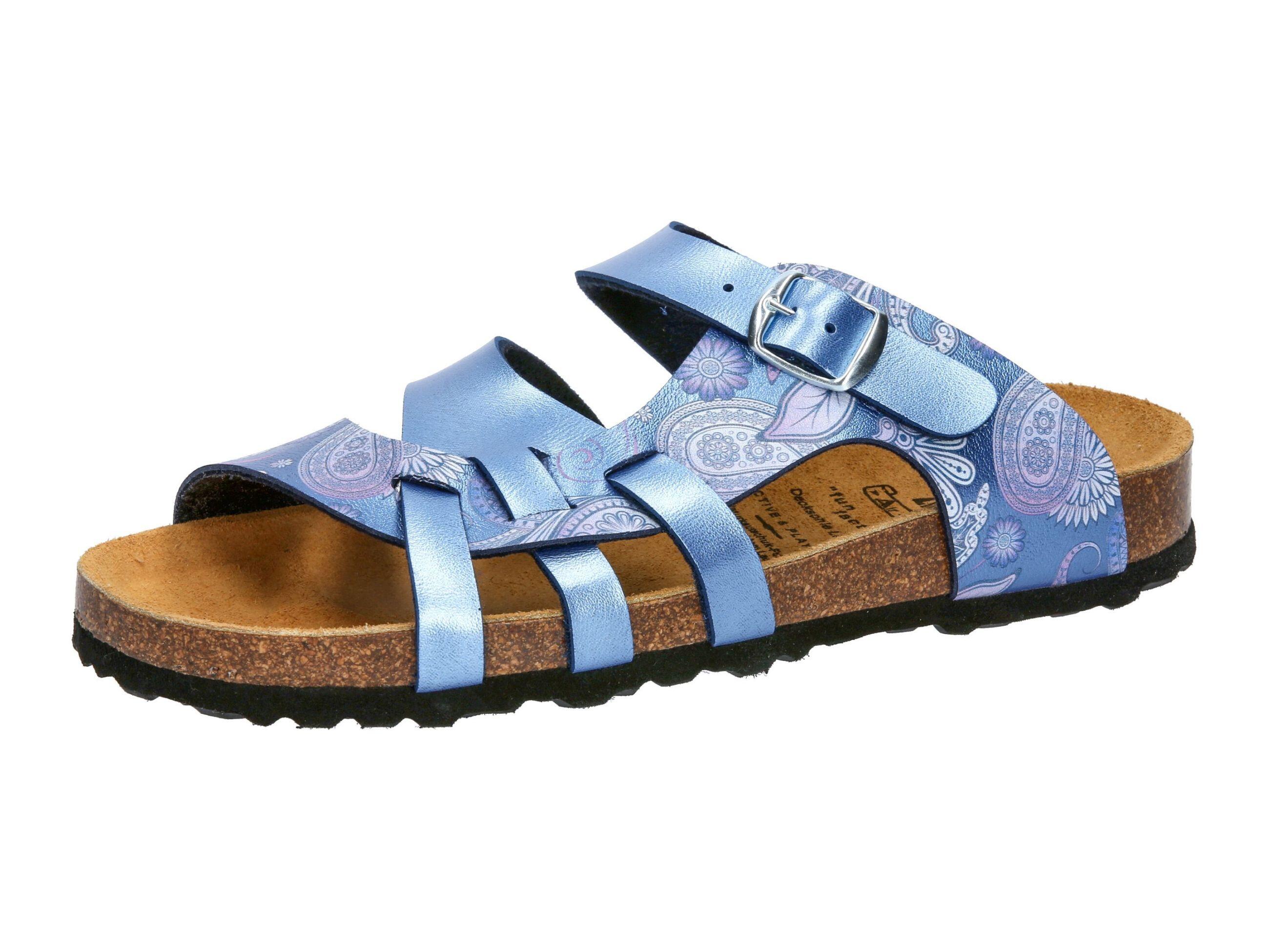 LICO LICO Bioline Flora women's mule synthetic blue EVA sole